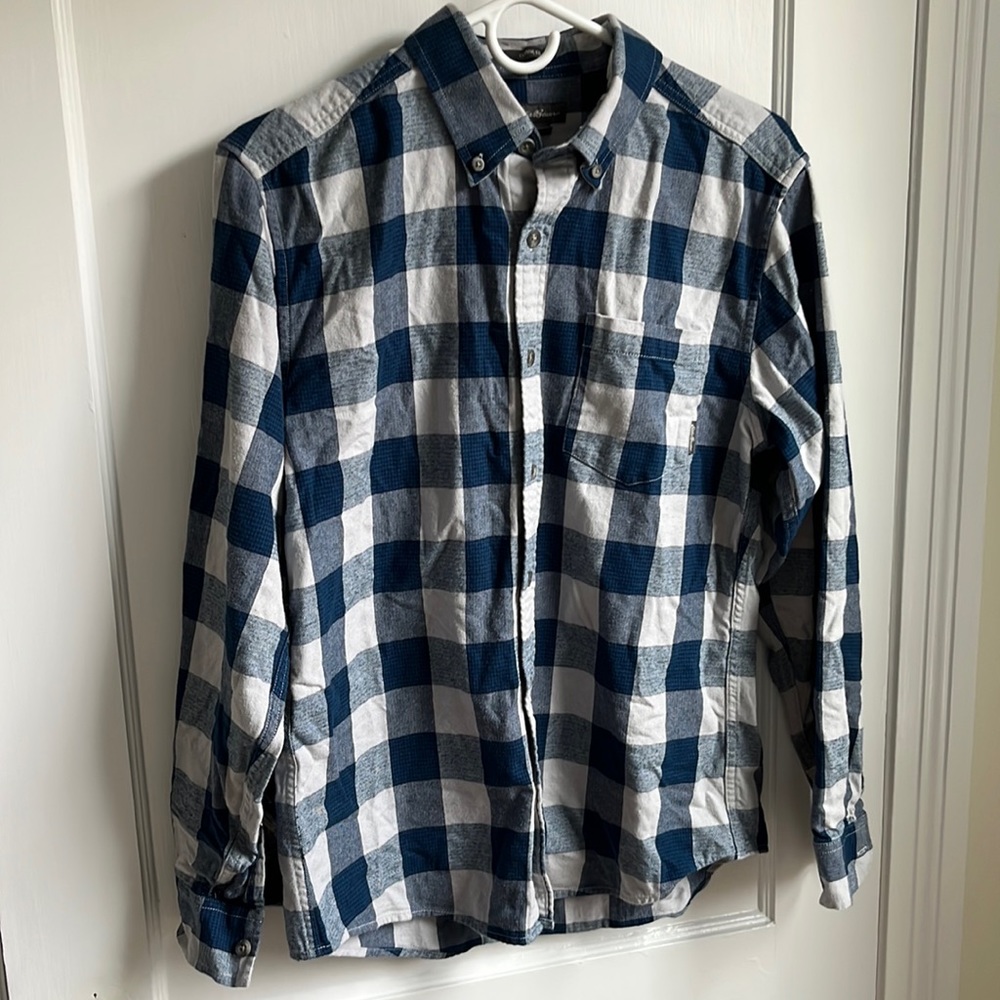 Eddie Bauer Blue and Grey Flannel